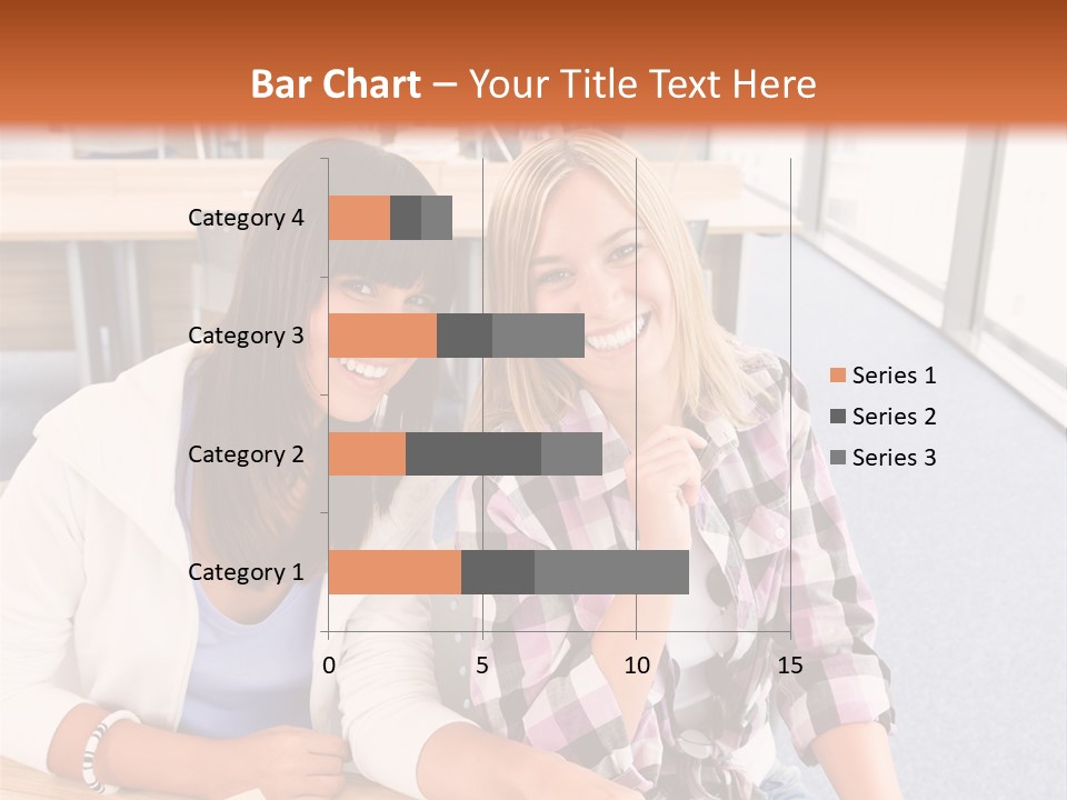 Woman Classroom Happy PowerPoint Template