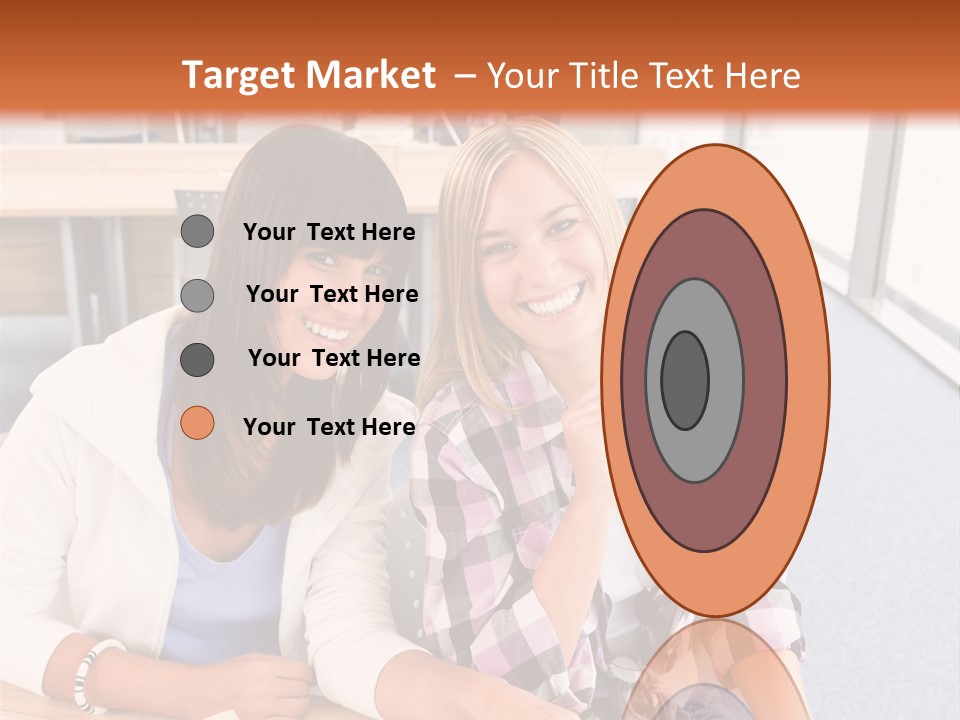 Woman Classroom Happy PowerPoint Template