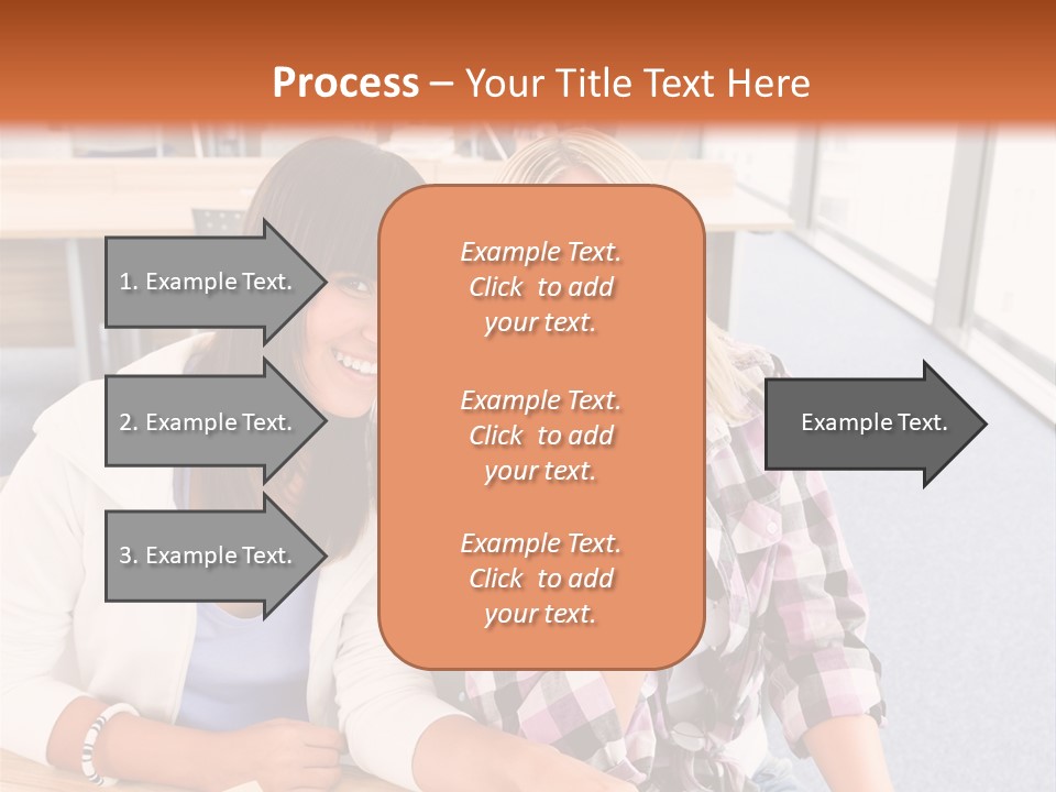Woman Classroom Happy PowerPoint Template