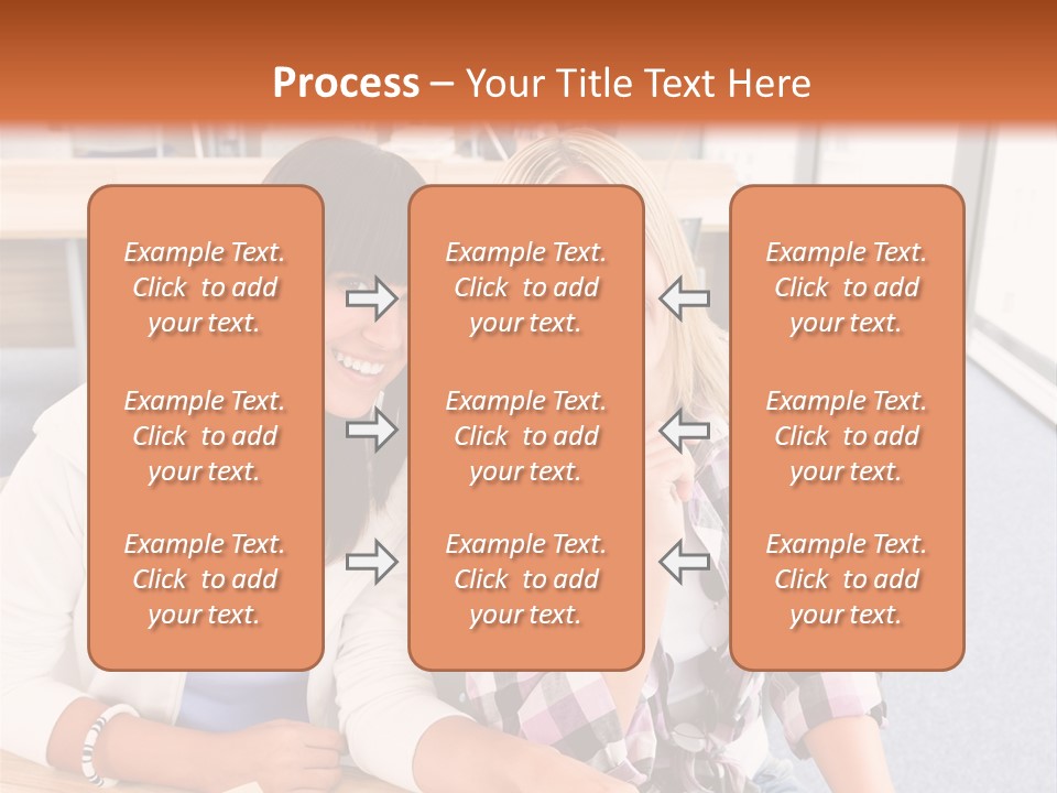 Woman Classroom Happy PowerPoint Template