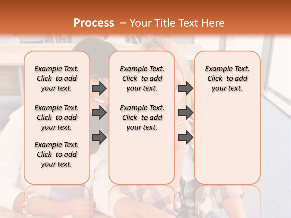 Woman Classroom Happy PowerPoint Template