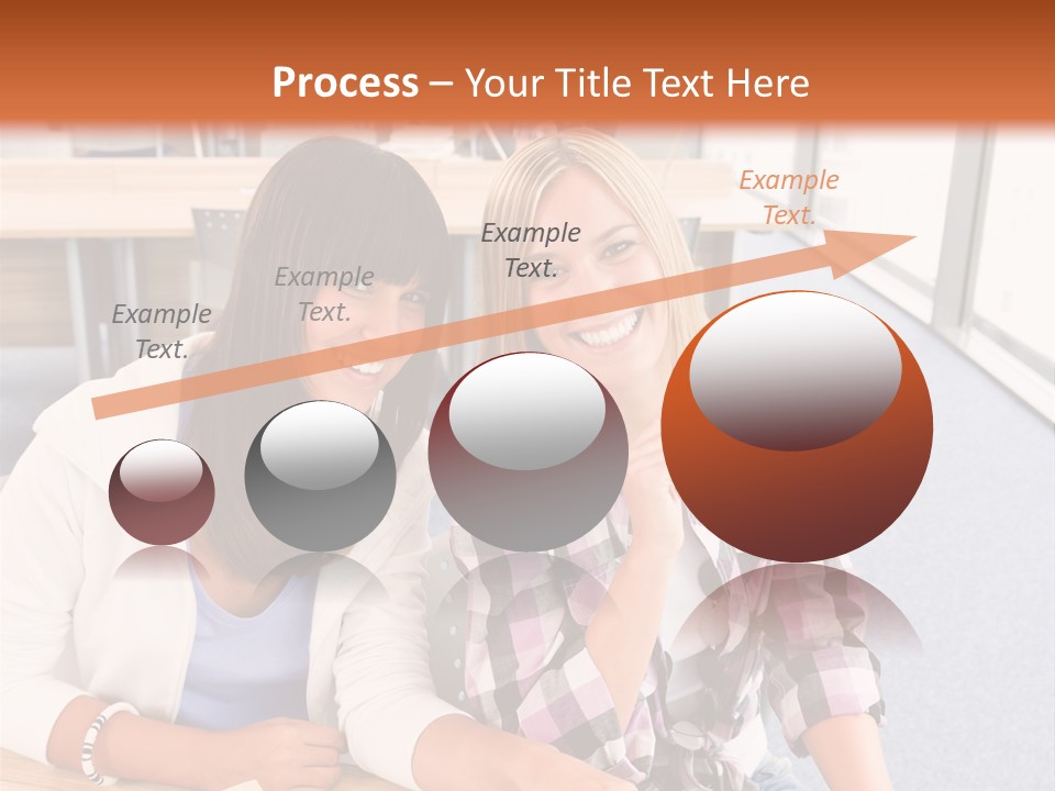 Woman Classroom Happy PowerPoint Template