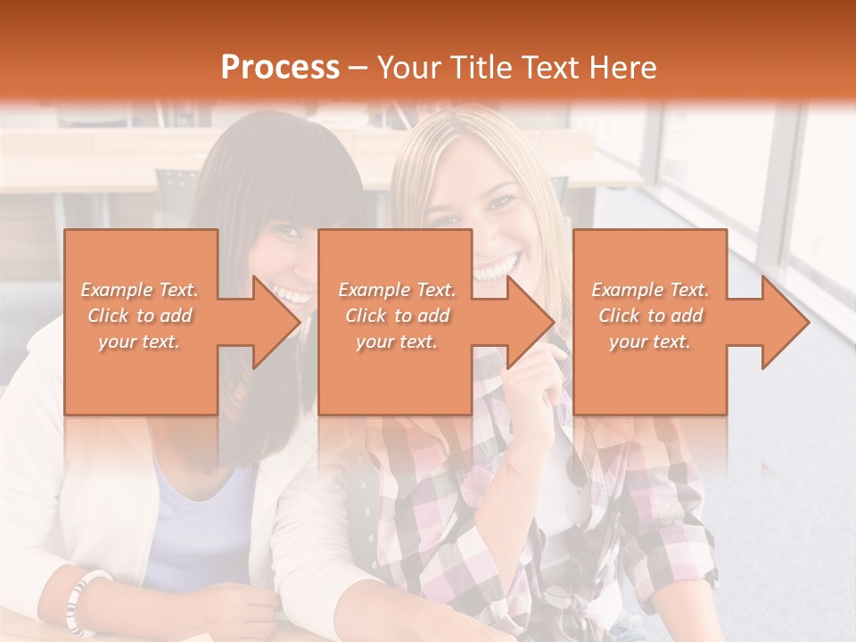 Woman Classroom Happy PowerPoint Template