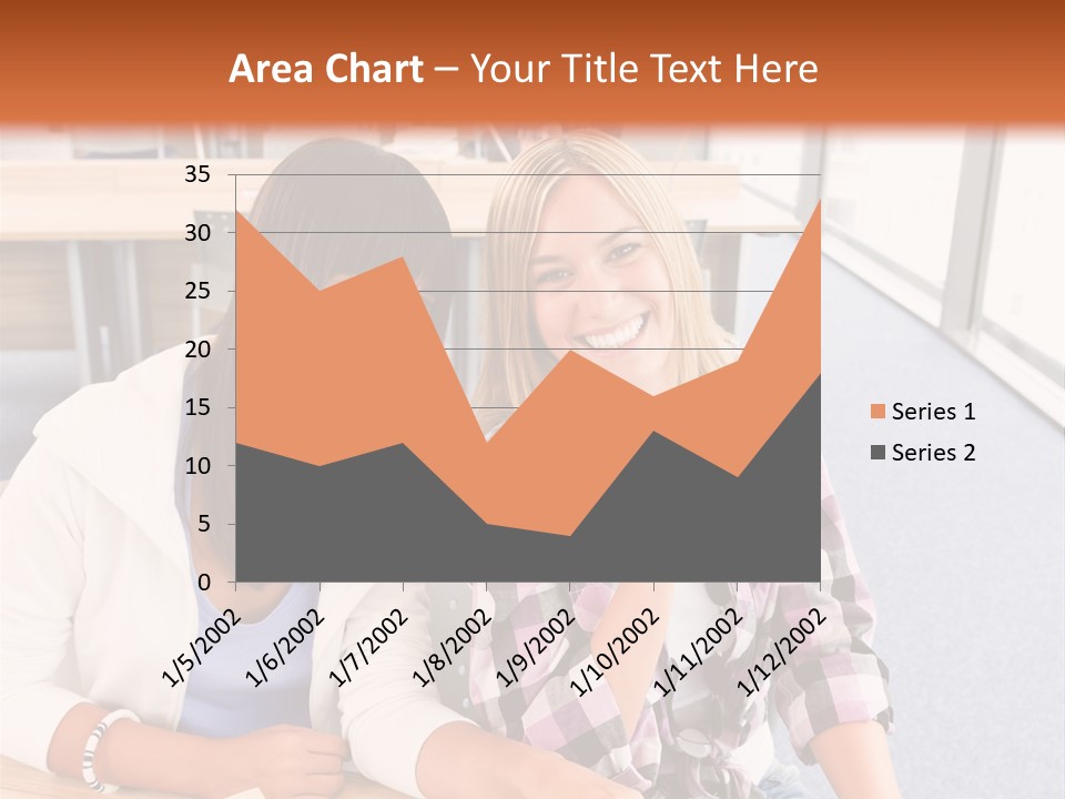Woman Classroom Happy PowerPoint Template
