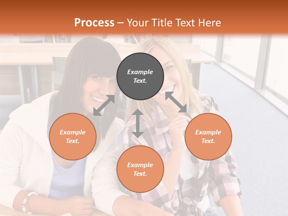 Woman Classroom Happy PowerPoint Template