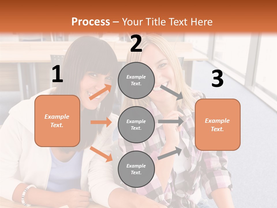 Woman Classroom Happy PowerPoint Template