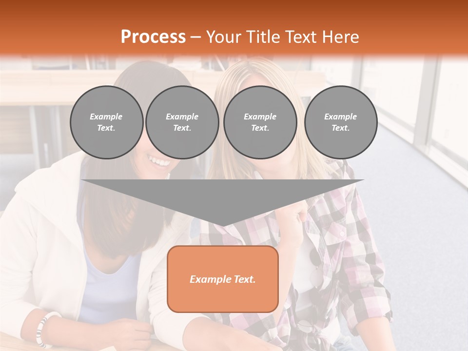 Woman Classroom Happy PowerPoint Template