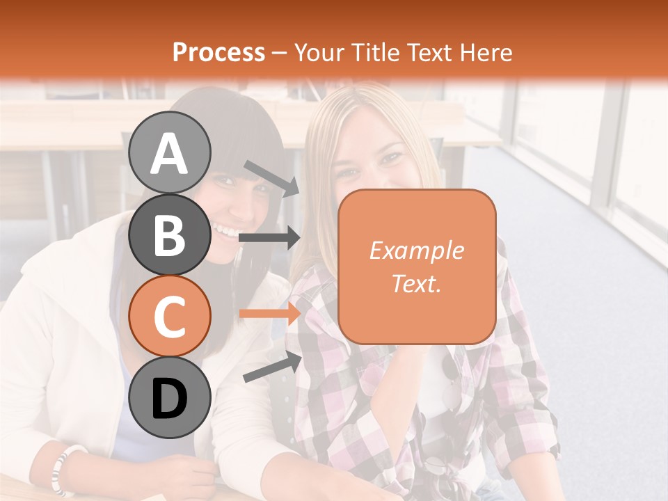 Woman Classroom Happy PowerPoint Template