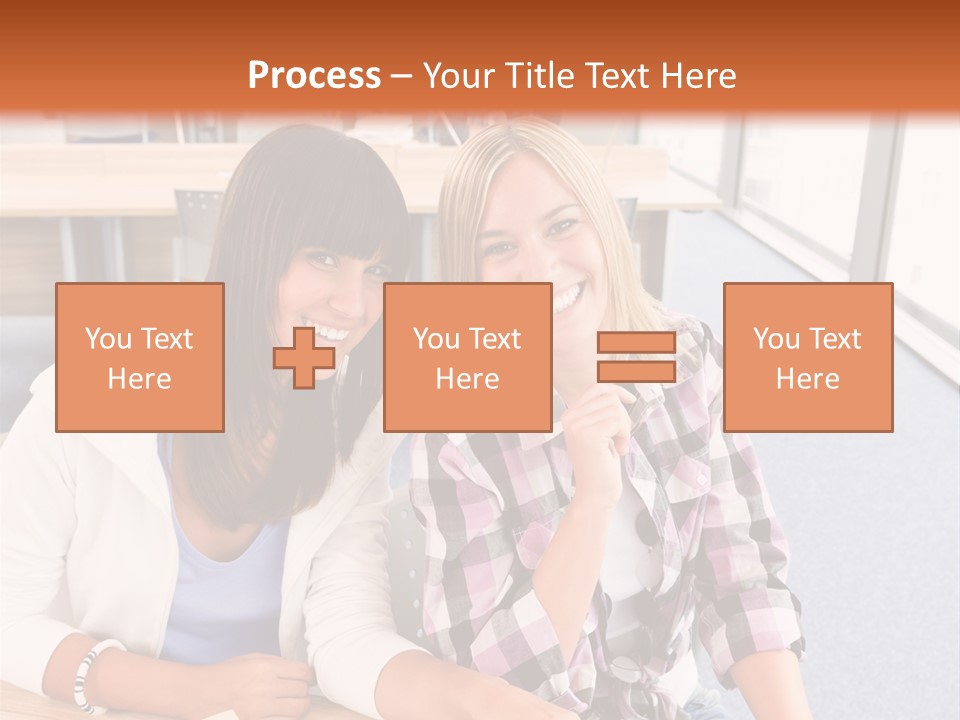 Woman Classroom Happy PowerPoint Template