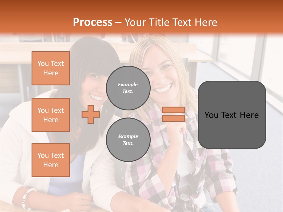 Woman Classroom Happy PowerPoint Template