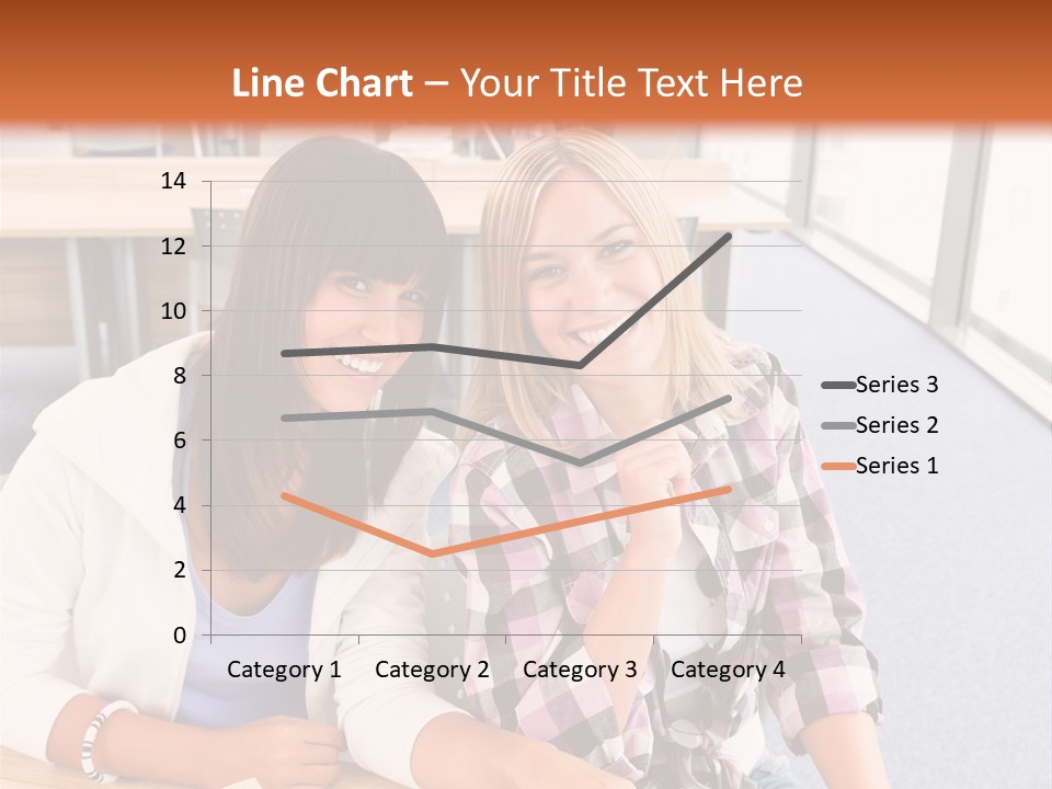 Woman Classroom Happy PowerPoint Template