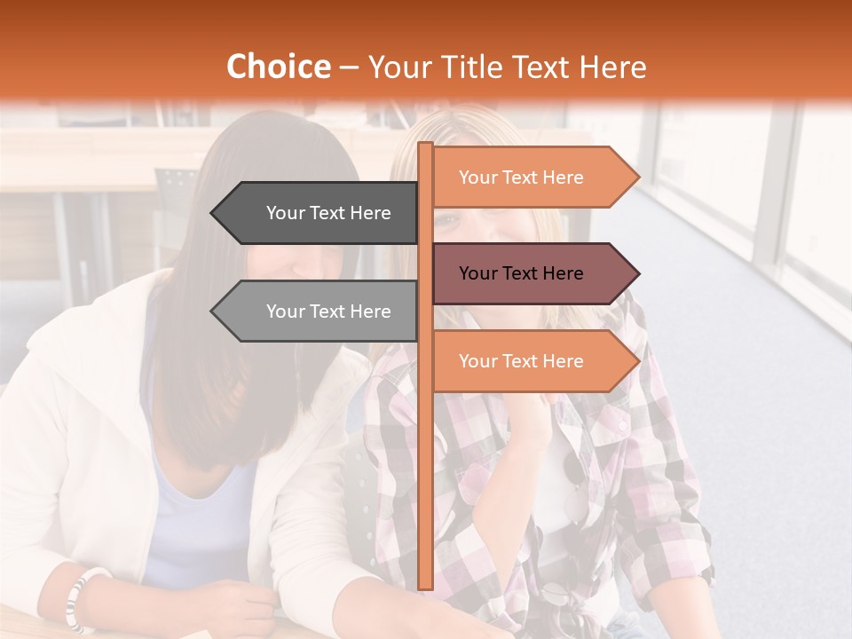 Woman Classroom Happy PowerPoint Template