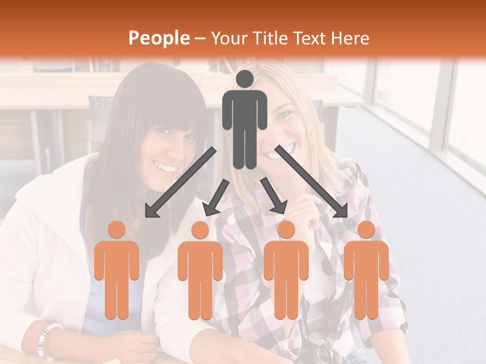 Woman Classroom Happy PowerPoint Template