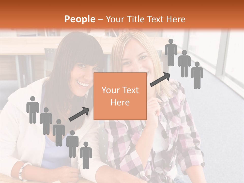 Woman Classroom Happy PowerPoint Template