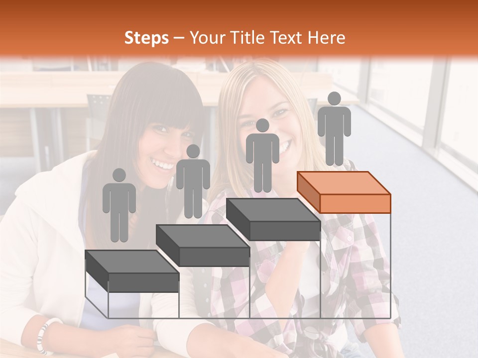 Woman Classroom Happy PowerPoint Template