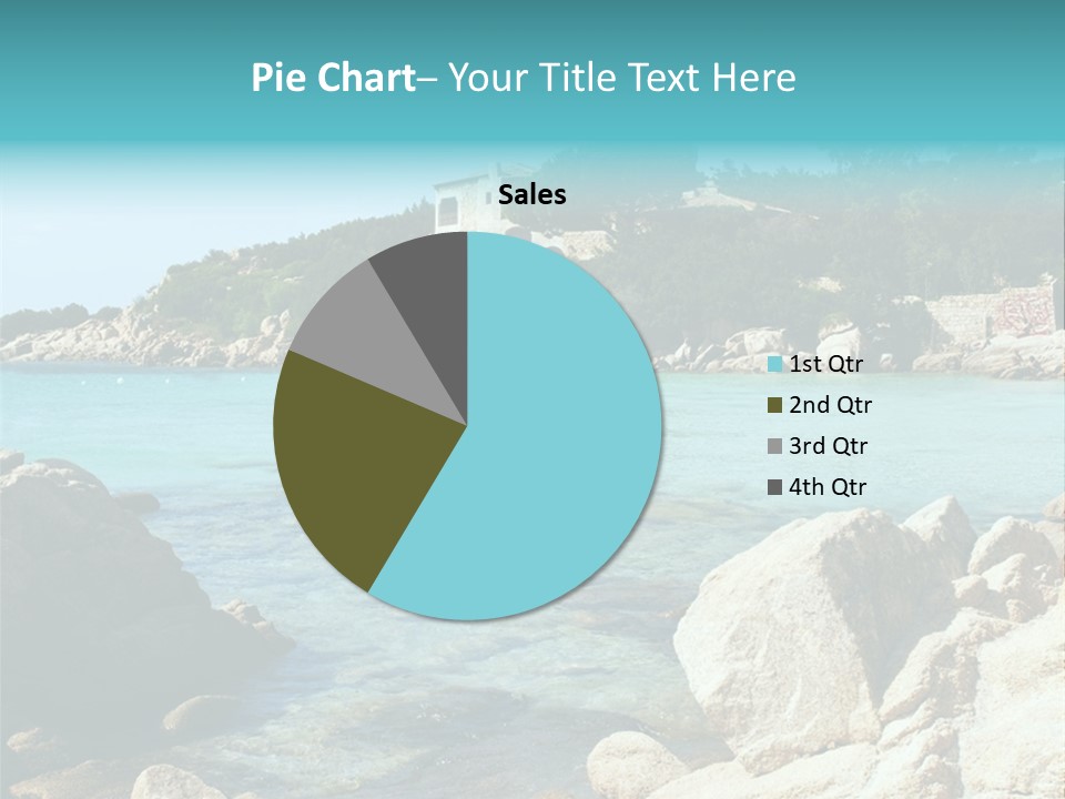 A Large Body Of Water Surrounded By Rocks PowerPoint Template