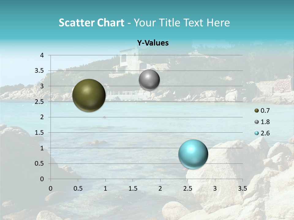 A Large Body Of Water Surrounded By Rocks PowerPoint Template