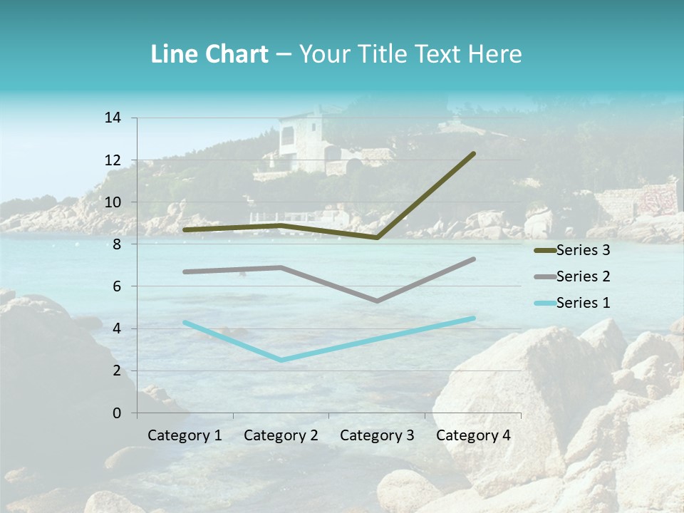 A Large Body Of Water Surrounded By Rocks PowerPoint Template