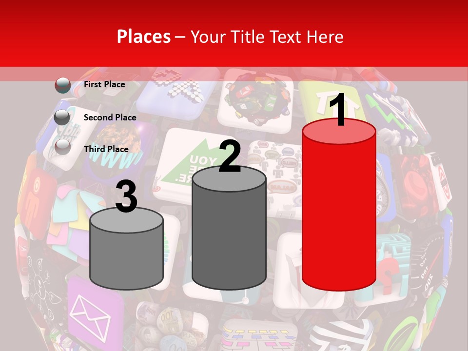 Mobile Several Smartphone PowerPoint Template