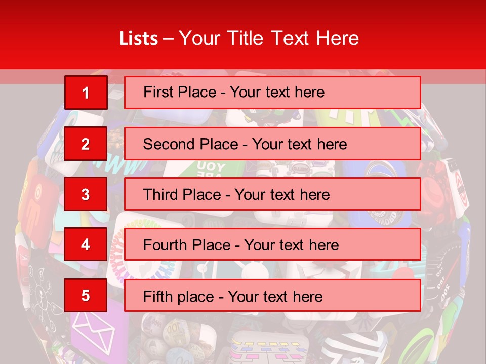 Mobile Several Smartphone PowerPoint Template