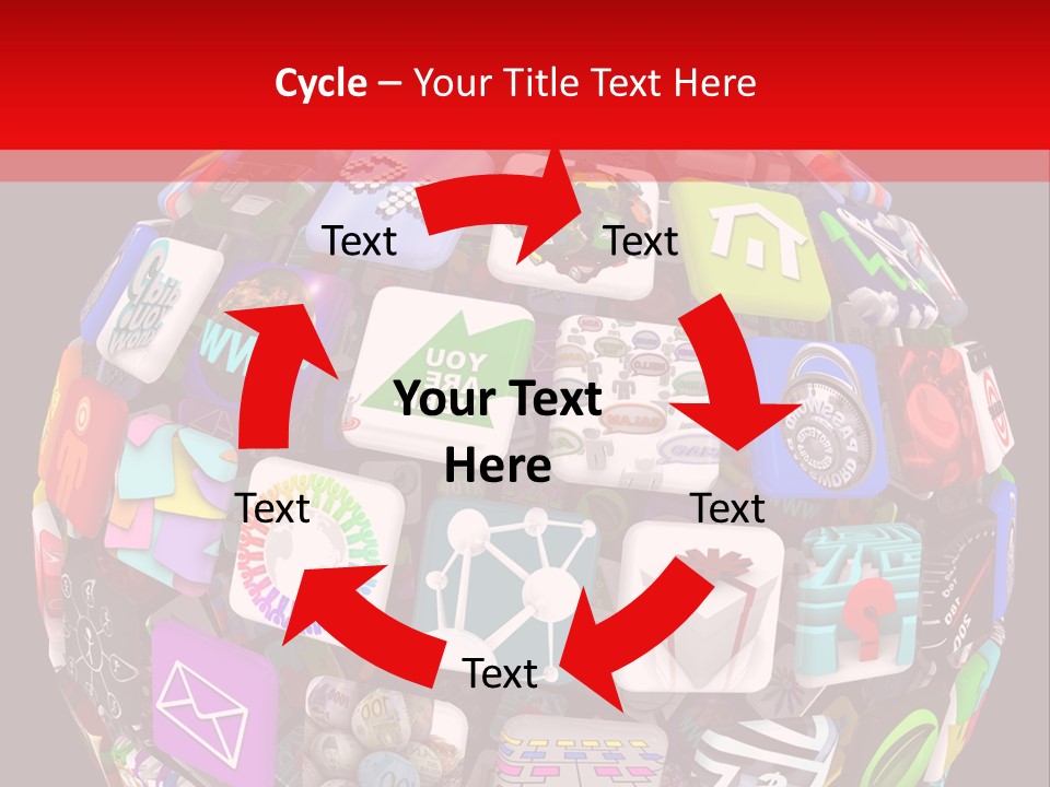 Mobile Several Smartphone PowerPoint Template