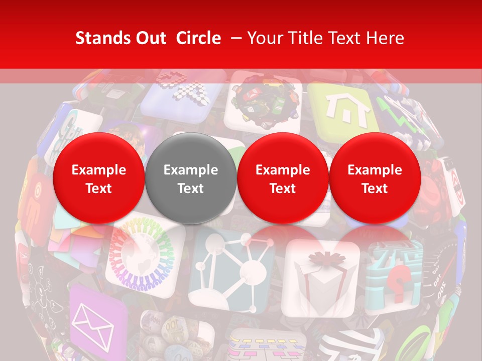 Mobile Several Smartphone PowerPoint Template