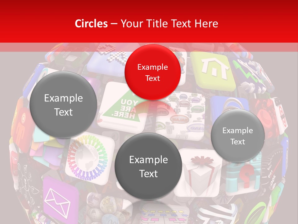 Mobile Several Smartphone PowerPoint Template