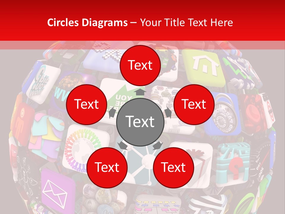 Mobile Several Smartphone PowerPoint Template