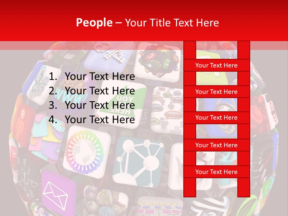 Mobile Several Smartphone PowerPoint Template