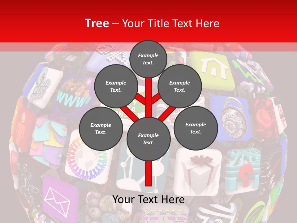 Mobile Several Smartphone PowerPoint Template