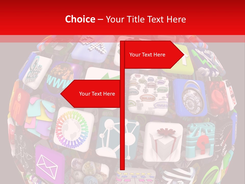Mobile Several Smartphone PowerPoint Template
