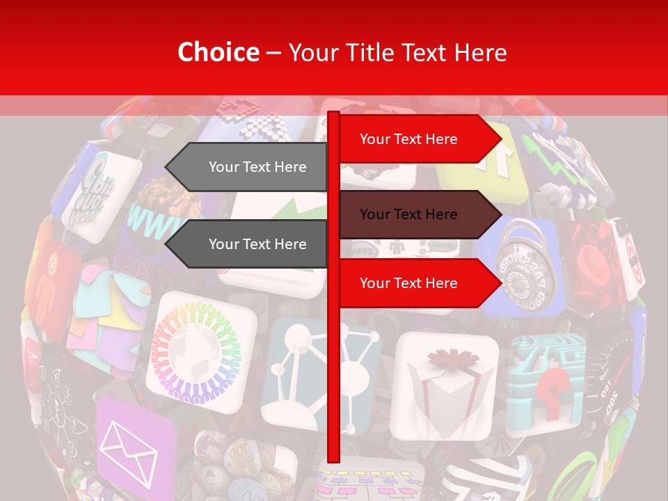 Mobile Several Smartphone PowerPoint Template