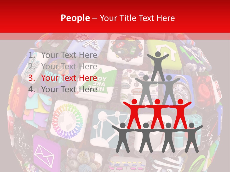 Mobile Several Smartphone PowerPoint Template