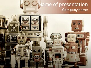Creative Windup Robot PowerPoint Template
