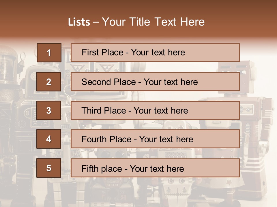 Creative Windup Robot PowerPoint Template