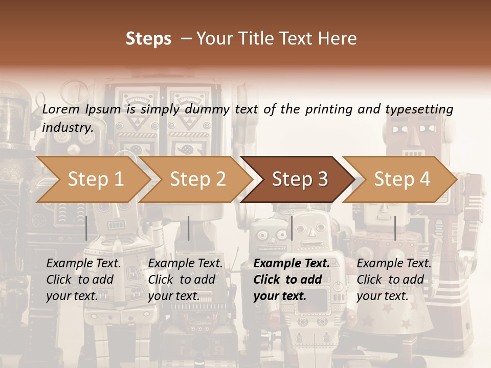 Creative Windup Robot PowerPoint Template