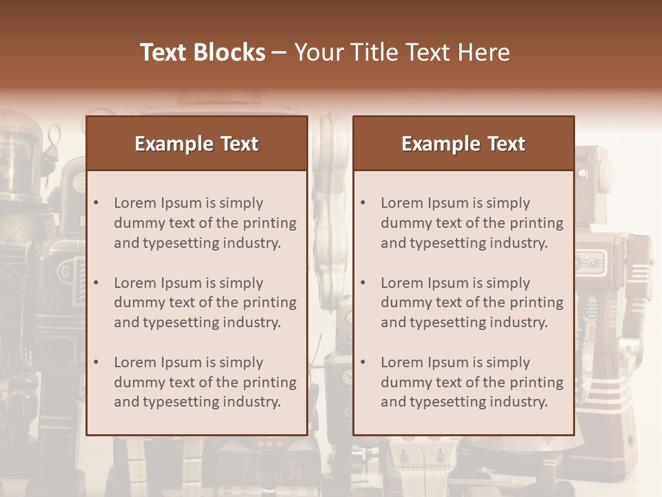 Creative Windup Robot PowerPoint Template