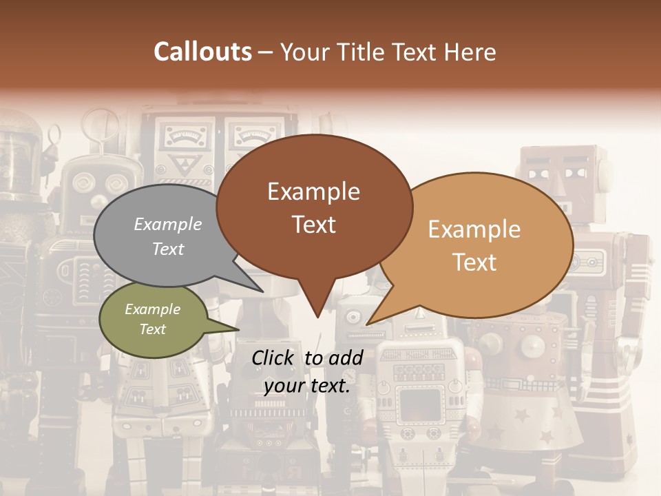 Creative Windup Robot PowerPoint Template
