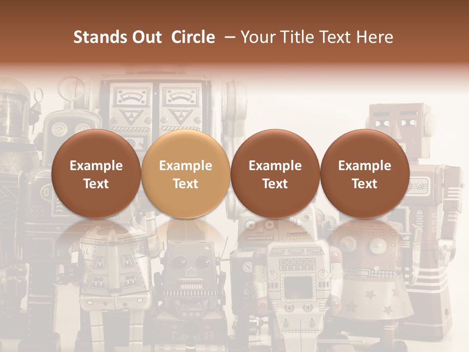 Creative Windup Robot PowerPoint Template