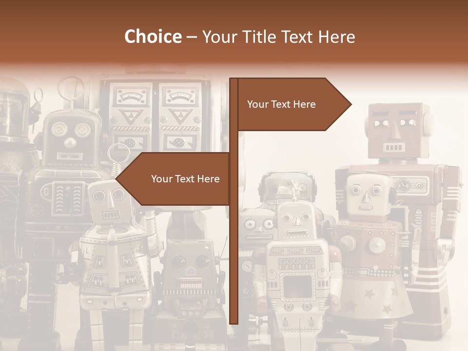 Creative Windup Robot PowerPoint Template