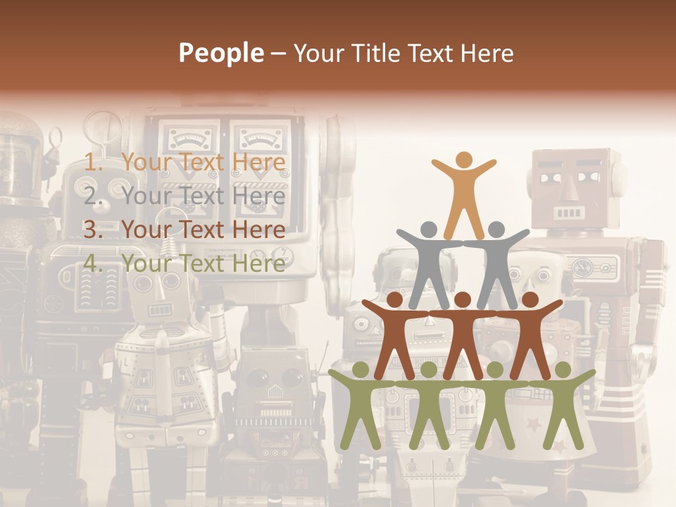 Creative Windup Robot PowerPoint Template