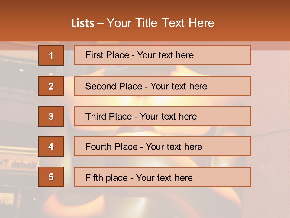 Event Architecture Kodak Theatre PowerPoint Template
