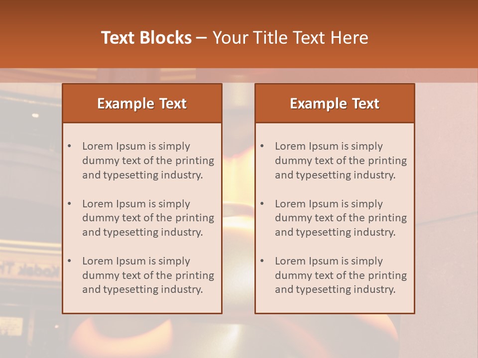 Event Architecture Kodak Theatre PowerPoint Template