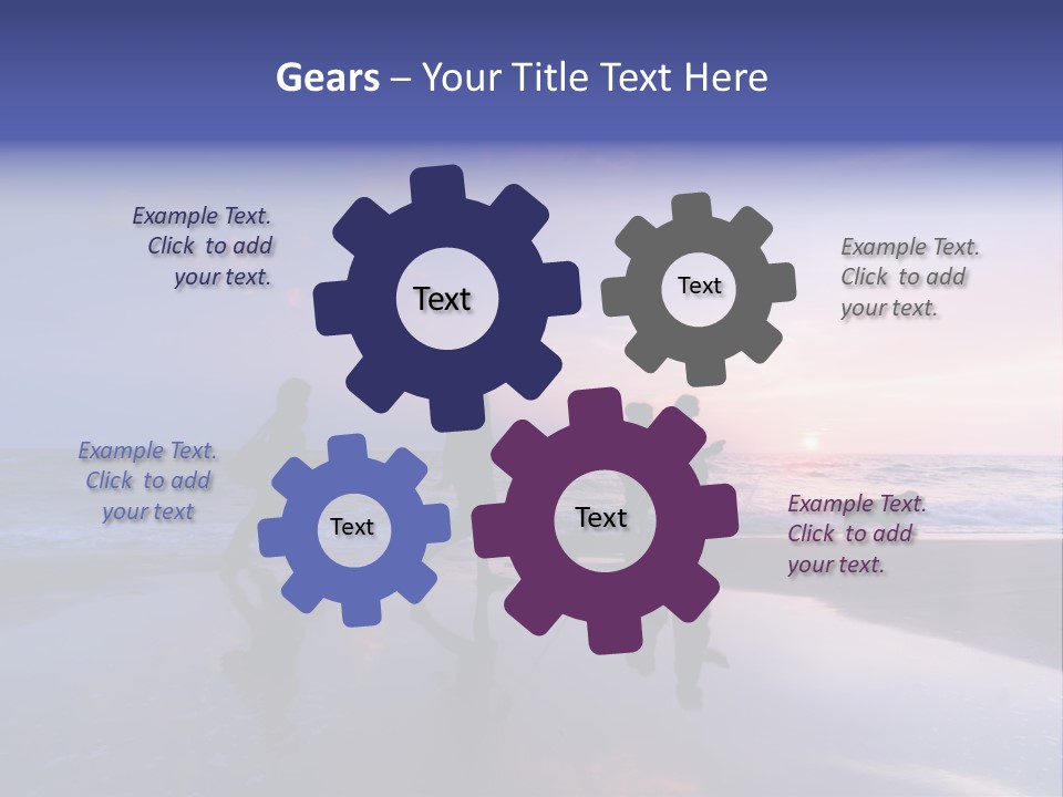 Golfer Girl Model PowerPoint Template