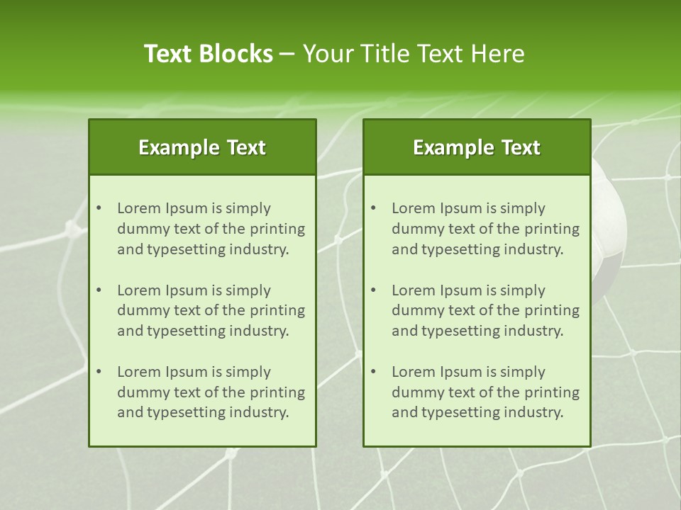 Shoot Soccer Summer PowerPoint Template