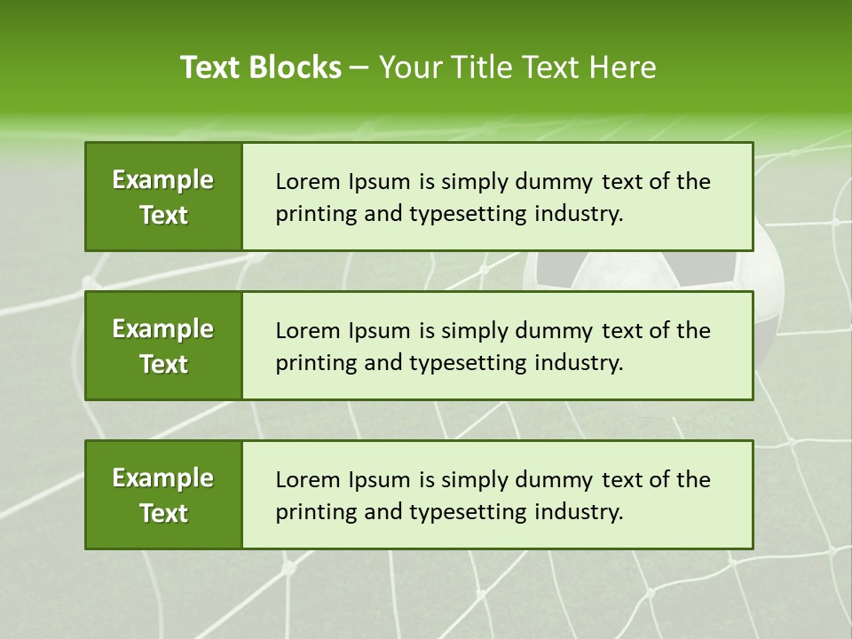Shoot Soccer Summer PowerPoint Template