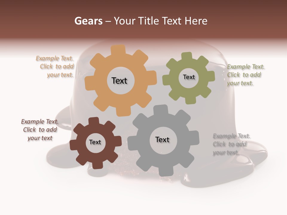 Creamy Decoration Cake PowerPoint Template