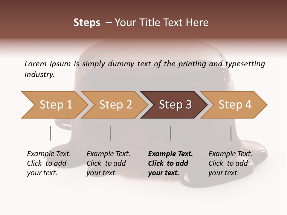 Creamy Decoration Cake PowerPoint Template