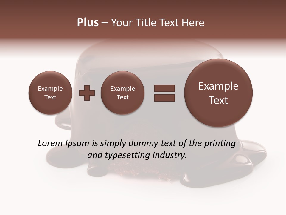 Creamy Decoration Cake PowerPoint Template