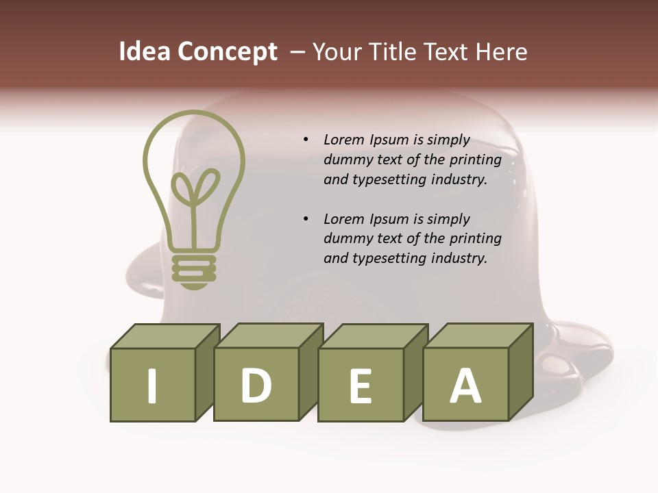 Creamy Decoration Cake PowerPoint Template